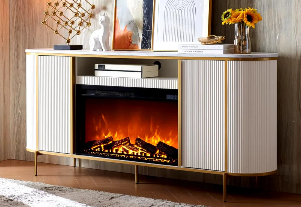 electric fireplace logs with crackling sound